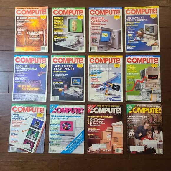 Compute! Computer Magazine 1989 Full Year January to December - Picture 1 of 10